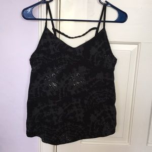 Hurley black tie dye tank